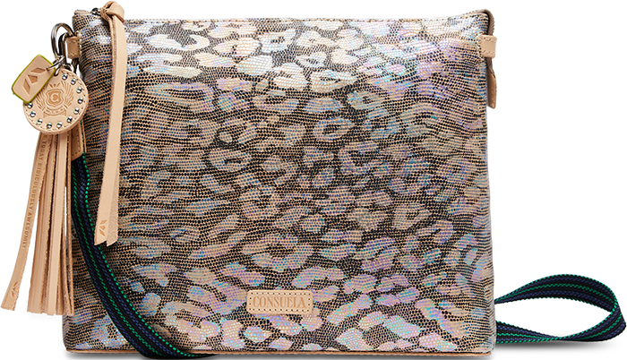 Downtown cool shop logo print crossbody