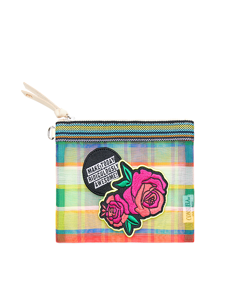 Marcela Patch Mini Slim Zip Pouch