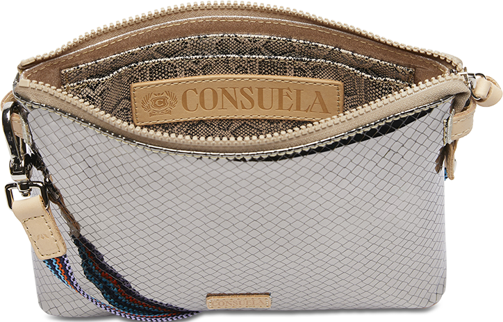 CONSUELA SILVER CROSSBODY BAG CALLED "KYLE MIDTOWN CROSSBODY"