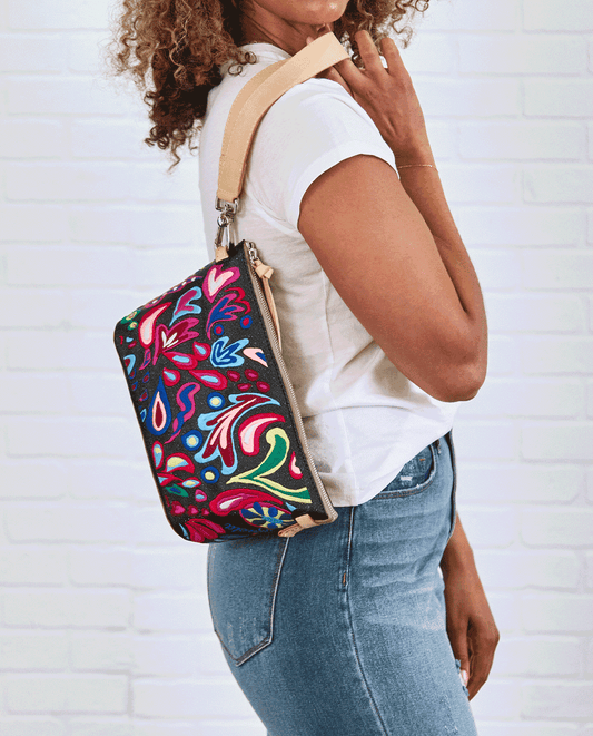 Posh Embroidered Your Way Bag