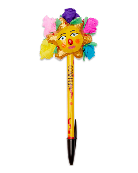 Sun with Flowers Pen