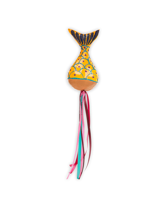 Orange Mermaid Tail Shaker