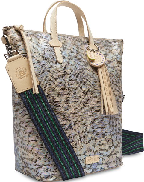 Iris Textured-leather Shoulder Bag