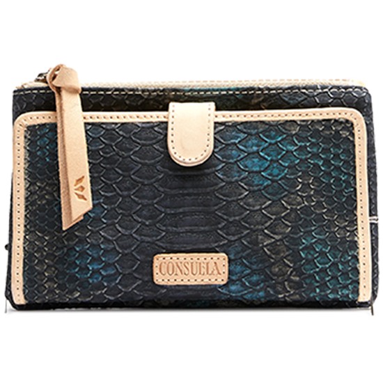 CONSUELA COLORFUL LEATHER  WALLET CALLED "RATTLER SLIM WALLET"