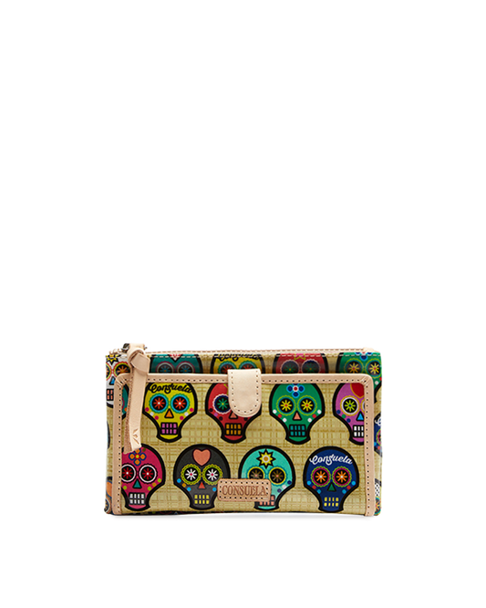 COLORFUL SUGAR SKULLS WALLET CALLED "SUG SLIM WALLET"
