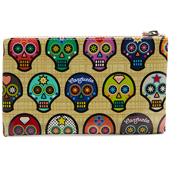 COLORFUL SUGAR SKULLS WALLET CALLED "SUG SLIM WALLET"