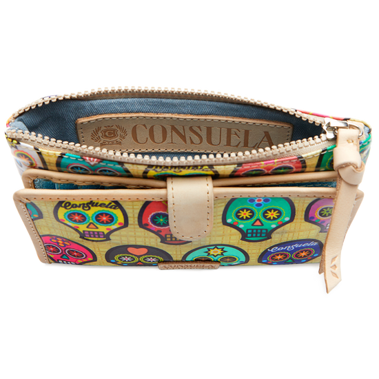 COLORFUL SUGAR SKULLS WALLET CALLED "SUG SLIM WALLET"