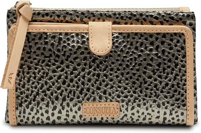 Consuela - Steely Slim Wallet – The Pink Leopard