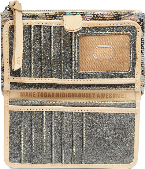 CONSUELA COLORFUL LEATHER WALLET CALLED "IRIS SLIM WALLET"