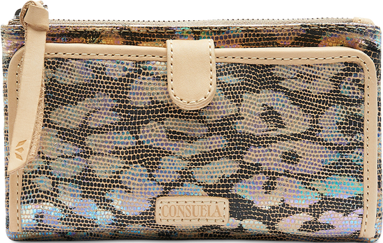 CONSUELA COLORFUL LEATHER WALLET CALLED "IRIS SLIM WALLET"