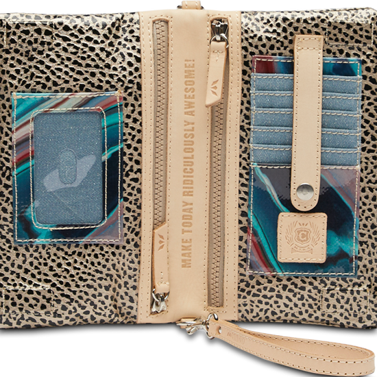 CONSUELA ANIMAL PRINT CROSSBODY BAG CALLED "WESLEY UPTOWN CROSSBODY"