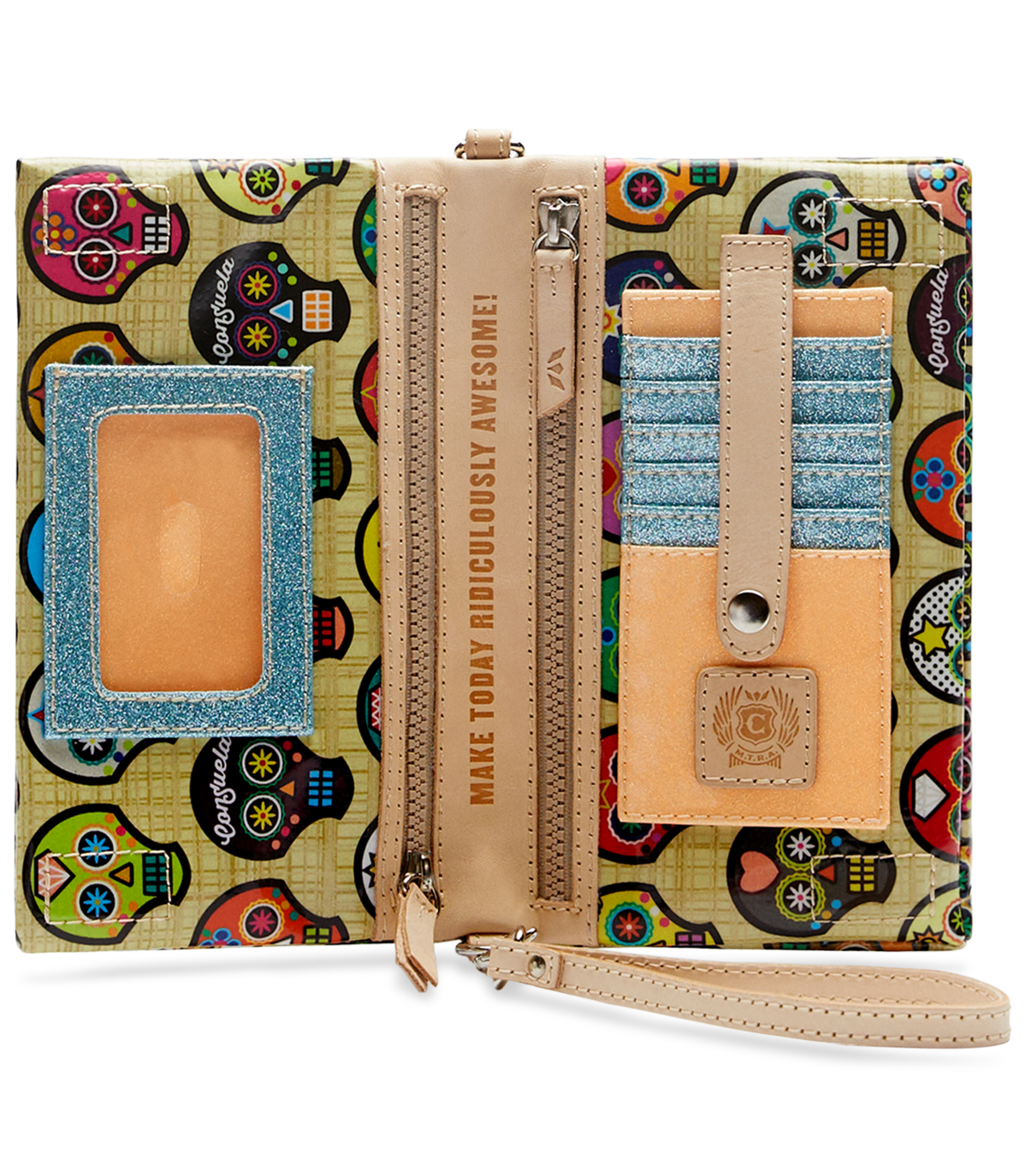 CONSUELA SUGAR SKULLS PRINTED CROSSBODY BAG CALLED "SUG UPTOWN CROSSBODY"