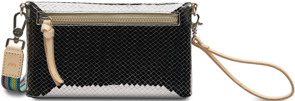 CONSUELA SILVER CROSSBODY BAG CALLED "KYLE UPTOWN CROSSBODY"