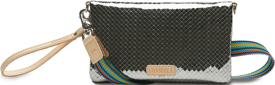 CONSUELA SILVER CROSSBODY BAG CALLED "KYLE UPTOWN CROSSBODY"